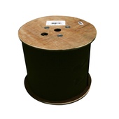 DYNAMIX F/UTP CAT6 23 AWG Gel Filled Cable on Wooden Reel (305m, Black)