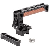 Wooden Camera Nato Handle Plus V2 Kit (Nato Arri 70mm Rail, 1.67" Screw Channel)