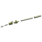 DYNAMIX LC Fibre Multimode Connector with 3mm boot (Beige)