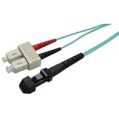 DYNAMIX 50u MT-RJ/SC OM3 Fibre Lead (0.5m, Aqua)