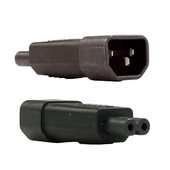 DYNAMIX IEC Male C14 to C7 N8 Female Adapter