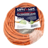 DYNAMIX Extra Heavy Duty Power Extension Lead (20m, Orange)