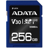 ADATA 256GB Premier Pro V30 SDXC UHS-I U3 Memory Card (Class 10)