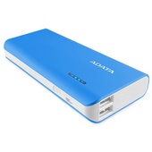 ADATA PT100 Power Bank with Flashlight (Blue/White, 10000mAh)