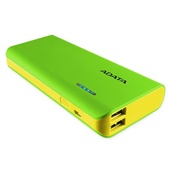 ADATA PT100 Power Bank with Flashlight (Green/Yellow, 10000mAh)