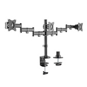 BRATECK 13"-27" Triple LCD Desk Mount Bracket