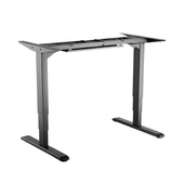 BRATECK Electric Adjustable Sit-Stand Two Leg Desk Frame (Black)