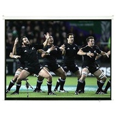 BRATECK 108" Auto-Locking Manual Projector Screen