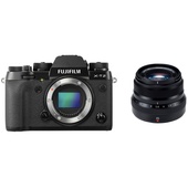 Fujifilm X-T2 Mirrorless Digital Camera (Black) with XF 35mm F2 Lens (Black)