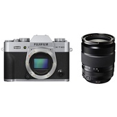 Fujifilm X-T20 Mirrorless Digital Camera (Silver) with XF 18-135mm f/3.5-5.6 R LM OIS WR Lens