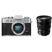 Fujifilm X-T20 Mirrorless Digital Camera (Silver) with XF 10-24mm f/4 R OIS Lens