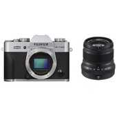 Fujifilm X-T20 Mirrorless Digital Camera (Silver) with XF 50mm f/2 R WR (Black)