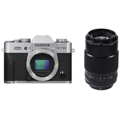 Fujifilm X-T20 Mirrorless Digital Camera (Silver) with XF 80mm f/2.8 R LM OIS WR Macro Lens