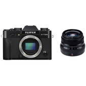 Fujifilm X-T20 Mirrorless Digital Camera (Black) with XF 35mm f/2 R WR Lens (Black)