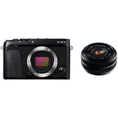 Fujifilm X-E3 Mirrorless Digital Camera (Black) with XF 18mm f/2.0 R Lens