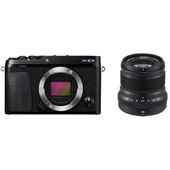 Fujifilm X-E3 Mirrorless Digital Camera (Black) with XF 50mm f/2 R WR Lens (Black)