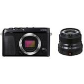 Fujifilm X-E3 Mirrorless Digital Camera (Black) with XF 23mm f/2 R WR Lens (Black)