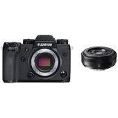 Fujifilm X-H1 Mirrorless Digital Camera with XF 27mm f/2.8 Lens (Black)