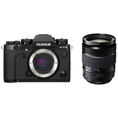 Fujifilm X-T3 Mirrorless Digital Camera (Black) with XF 18-135mm f/3.5-5.6 R LM OIS WR Lens