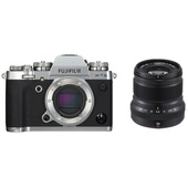 Fujifilm X-T3 Mirrorless Digital Camera (Silver) with XF 50mm f/2 R WR Lens (Black)