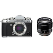Fujifilm X-T3 Mirrorless Digital Camera (Silver) with XF 56mm f/1.2 R APD Lens