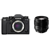 Fujifilm X-T3 Mirrorless Digital Camera (Black) with XF 56mm f/1.2 R Lens
