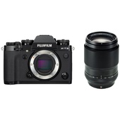 Fujifilm X-T3 Mirrorless Digital Camera (Black) with XF 90mm f/2 R LM WR Lens