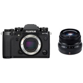 Fujifilm X-T3 Mirrorless Digital Camera (Black) with XF 35mm f/2 R WR Lens (Black)
