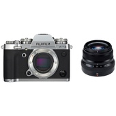 Fujifilm X-T3 Mirrorless Digital Camera (Silver) with XF 35mm f/2 R WR Lens (Black)