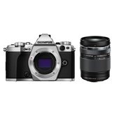 Olympus OM-D E-M5 Mark II Mirrorless Camera (Silver) with 14-150mm lens (Black)