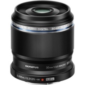 Olympus M.Zuiko Macro 30mm f/3.5 Lens (Black)