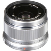 Olympus M.Zuiko 25mm f/1.8 Lens (Silver)