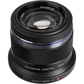 Olympus M.Zuiko 45mm f/1.8 Lens (Black)