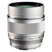 Olympus M.Zuiko 75mm f/1.8 Lens (Silver)