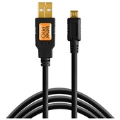 Tether Tools TetherPro USB 2.0 Type-A Male to USB Micro-B 5-Pin Cable 4.6m (Black)