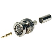 Comprehensive BPRGB Male 75 Ohm BNC Connector for 26 Gauge RGB Cable