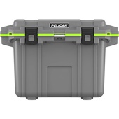 Pelican 50QT Elite Cooler (Grey & Green)