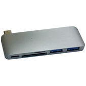 Sanho HyperDrive 5-in-1 USB-C Hub with Pass Through Charging (Space Gray)