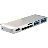 Hyper HyperDrive 5-in-1 USB-C Hub with Pass Through Charging (Silver)