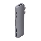Hyper HyperDrive DUO 7-in-2 Hub for USB-C MacBook Pro 13"/15" (Space Gray)