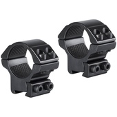 Hawke Sport Optics 2-Piece Match Mount for 9-11mm Rails (25.4mm, Low, Matte Black)