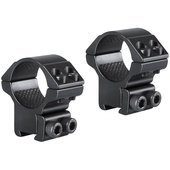 Hawke Sport Optics 2-Piece Match Mount for 9-11mm Rails (25.4mm, Medium, Matte Black)