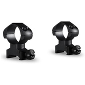 Hawke Sport Optics 2-Piece Precision Steel Weaver Ring Mounts (25.4mm, High, Matte Black)