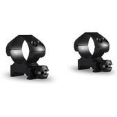 Hawke Sport Optics 2-Piece Precision Steel Weaver Ring Mounts (25.4mm, Medium, Matte Black)