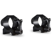 Hawke Sport Optics 2-Piece Precision Steel Weaver Ring Mounts (25.4mm,Low, Matte Black)
