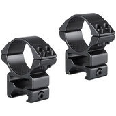Hawke Sport Optics 2-Piece Match Mount for Weaver Rails (30mm, High, Matte Black)