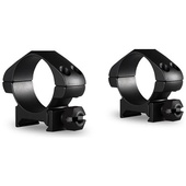 Hawke Sport Optics 2-Piece Precision Steel Weaver Ring Mounts (30mm, Low, Matte Black)