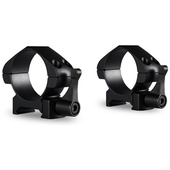 Hawke Sport Optics 2-Piece Precision Steel Weaver Ring Mounts with Lever (30mm, Low, Matte Black)