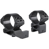 Hawke Sport Optics 2-Piece Reach Forward Match Mount 25.4mm with Extension (30mm, High, Matte Black)
