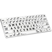 LogicKeyboard XLPrint LogicSkin Keyboard Cover for Apple Wireless Magic Keyboard (US, White)